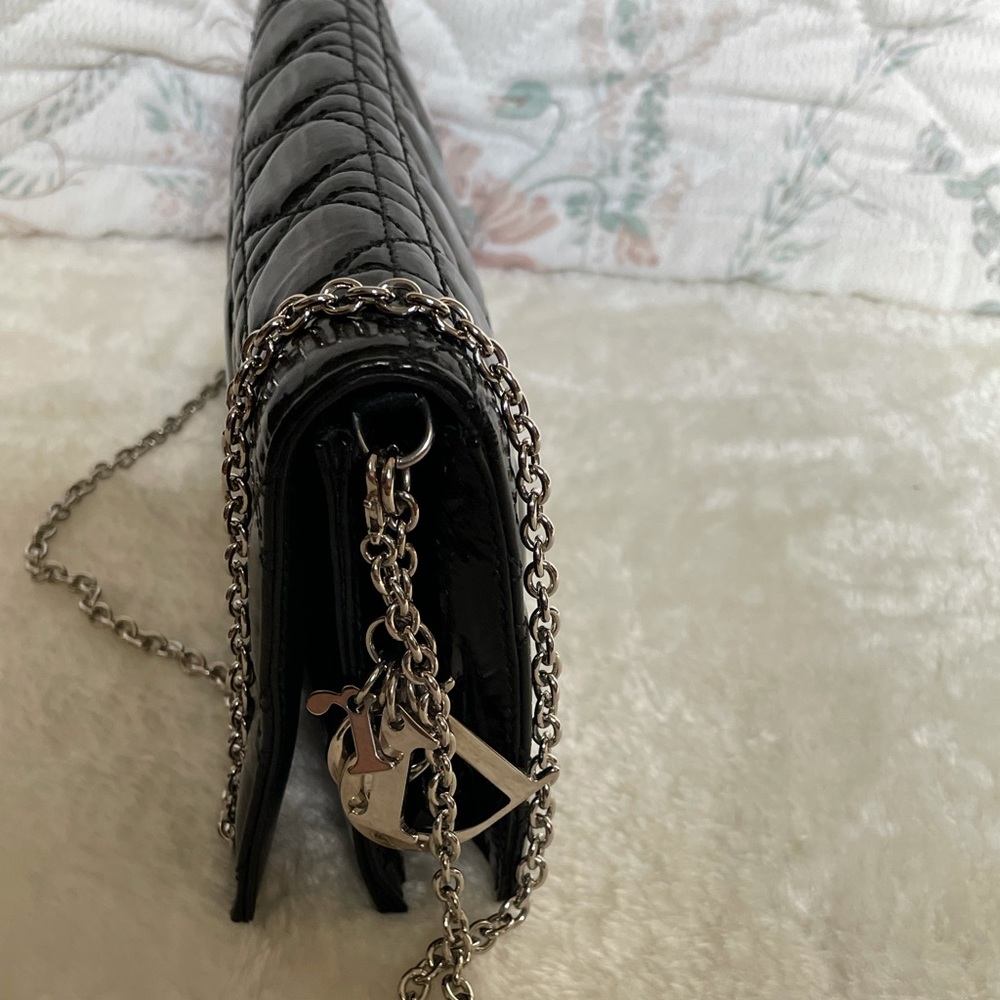 Dior Patent Cannage Rendezvous Chain Wallet - Picture 4 of 8